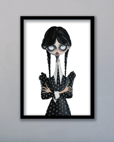 تابلو مدل ونزدی آدامز Wednesday Addams کد LAG1051
