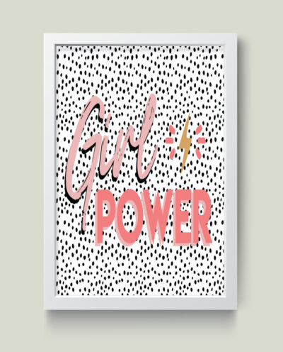 تابلو مدل Girl Power Minimall کد m2404-w