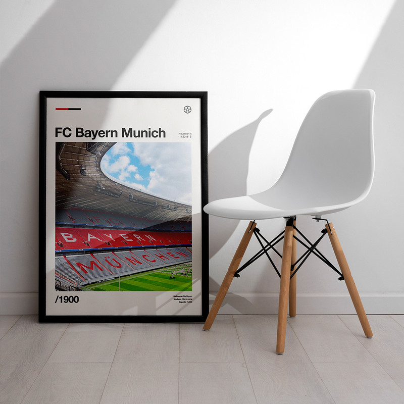 تابلو مدل دیواری طرح وزشگاه بایرن مونیخ Bayern Munich Stadium کد FD516 - Image 3