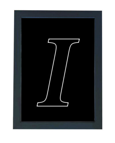 تابلو گالری چهره پرداز رخ مدل حرف I طرح عاشقانه دکوری کد Alphabet10009