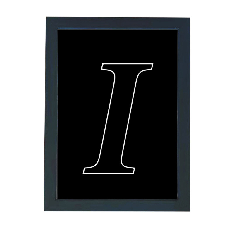 تابلو گالری چهره پرداز رخ مدل حرف I طرح عاشقانه دکوری کد Alphabet10009