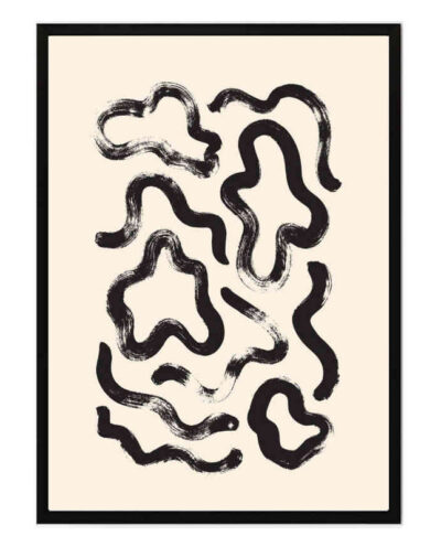 تابلو مدل Curly lines کد 248901808