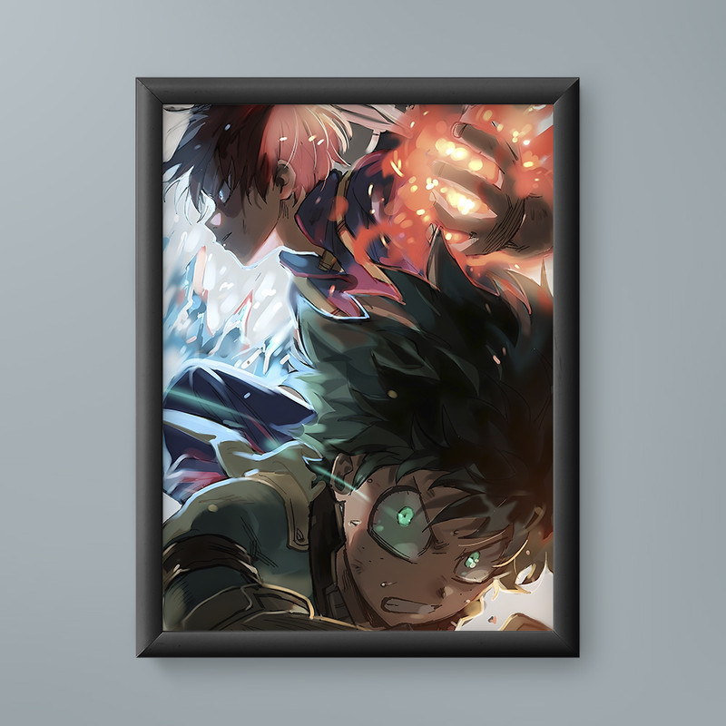 تابلو مدل انیمه ایزوکو شوتو مای هیرو آکادمی Izuku Shoto My Hero Academia anime 05