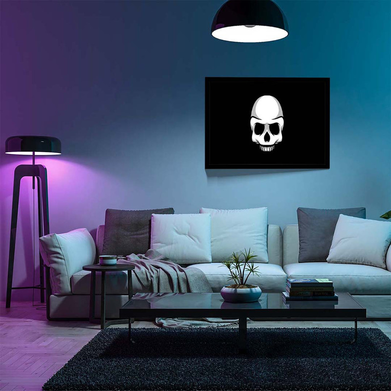 تابلو مدل skull black minimalism کد F-17003 - Image 7