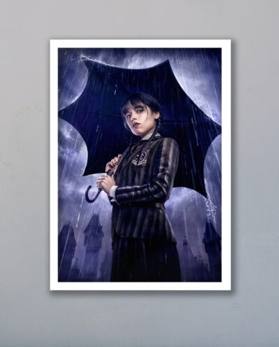 تابلو مدل ونزدی آدامز Wednesday Addams کد LAG1089