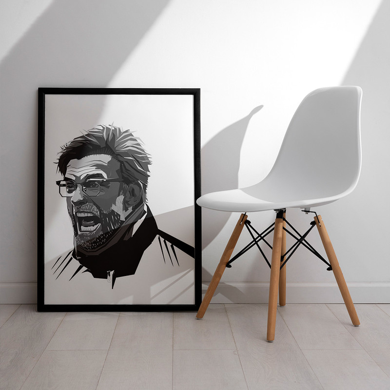 تابلو مدل دیواری طرح یورگن کلوپ Jrgen Klopp کد FD562 - Image 3