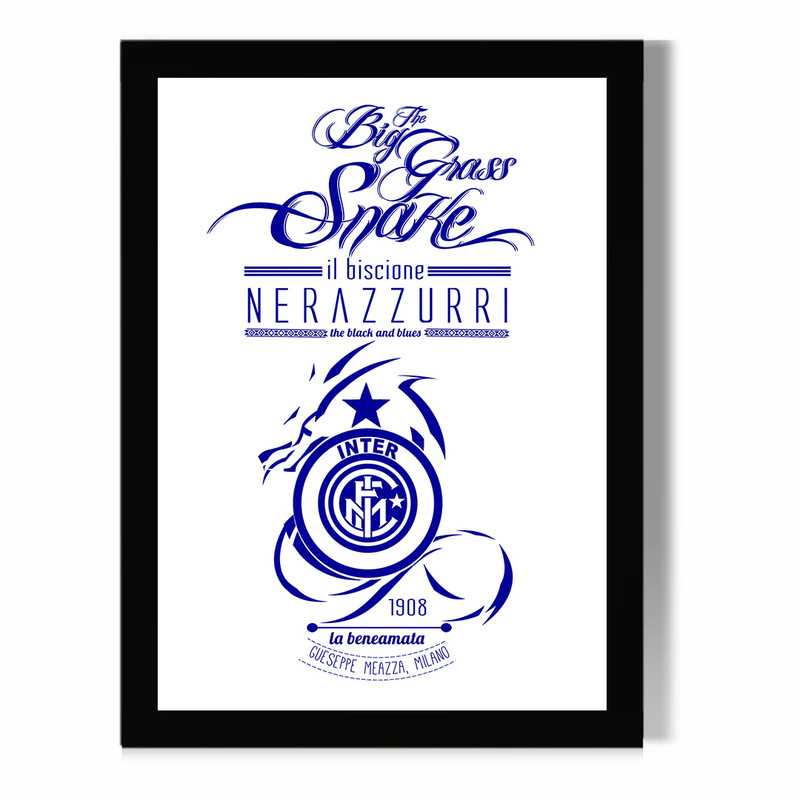 تابلو مدل دیواری طرح اینتر میلان Inter Milan کد FD543