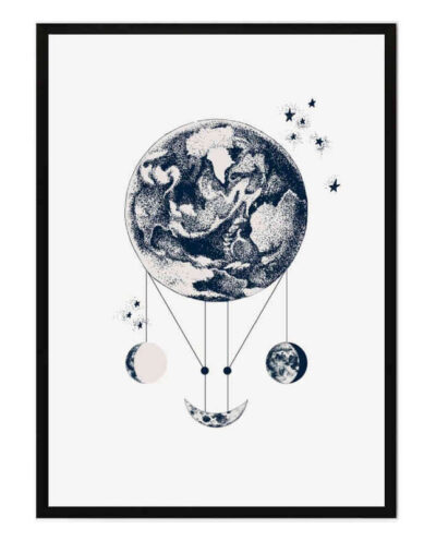 تابلو مدل Phases of the moon کد 2489011033