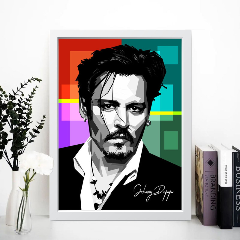 تابلو مدل Johnny Depp کدS1657-w - Image 4