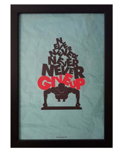 تابلو طرح never give up