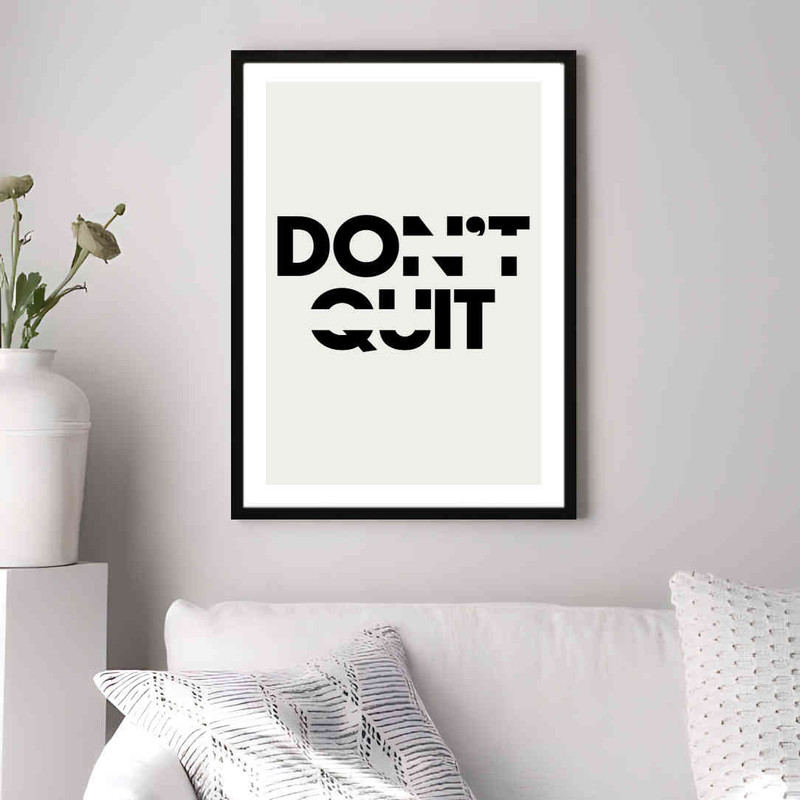 تابلو مدل Dont quit کد 248901823 - Image 3