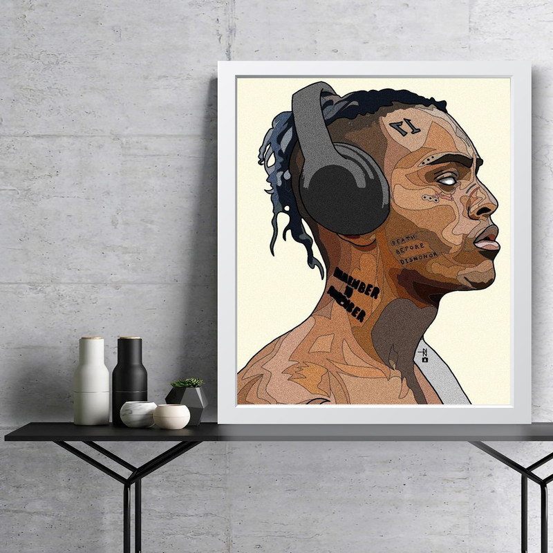 تابلو مدل تنتاسیون xxxtentacion کد G5-16 - Image 4