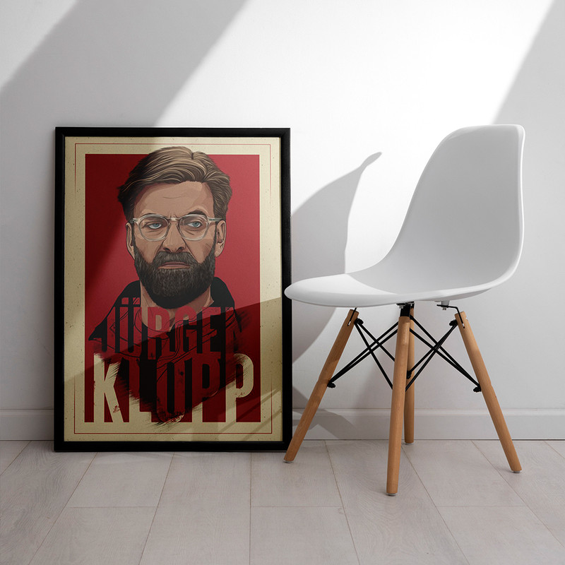تابلو مدل دیواری طرح یورگن کلوپ Jrgen Klopp کد FD564 - Image 3