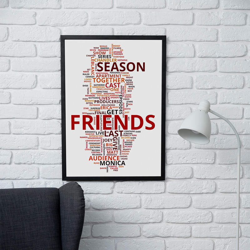 تابلو مدل دیواری طرح سریال فرندز Friends کد FD132 - Image 2