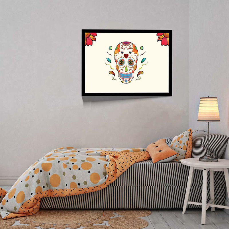 تابلو مدل skull colorful کد F-17006 - Image 8