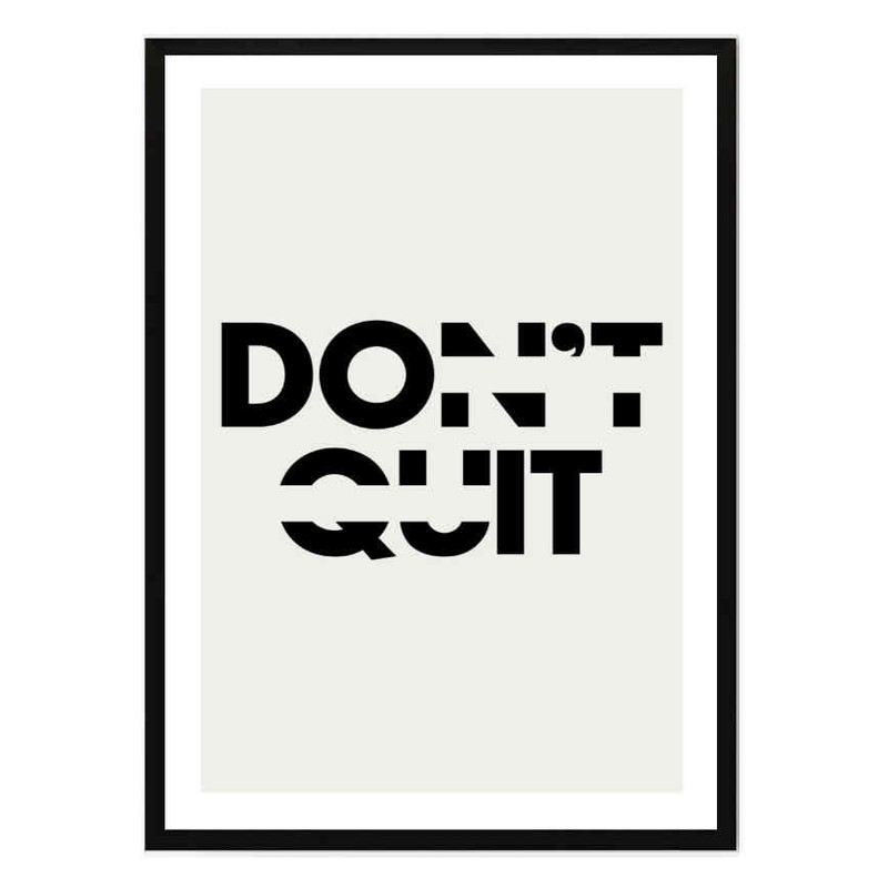 تابلو مدل Dont quit کد 248901823