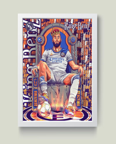 تابلو مدل کریم بنزما Benzema کد m2444-w