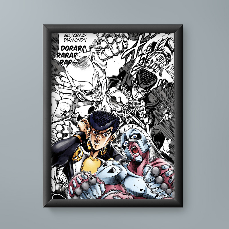 تابلو مدل انیمه جوسکه هیگاشیکاتا جوجو Jousuke Higashikata JoJo anime 10
