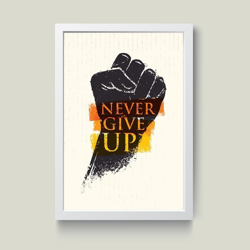 تابلو مدل Never give up کد G12-16