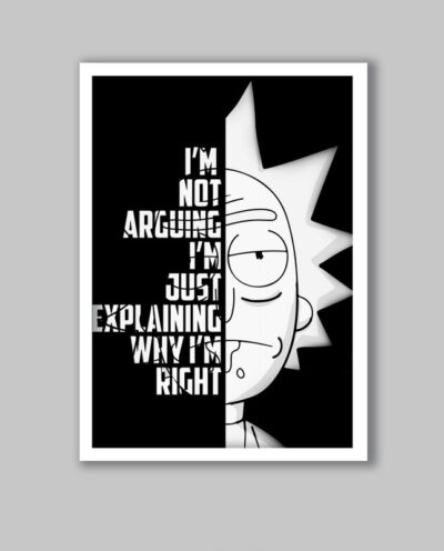 تابلو مدل ریک اند مورتی Rick and Morty کد LA-G10735