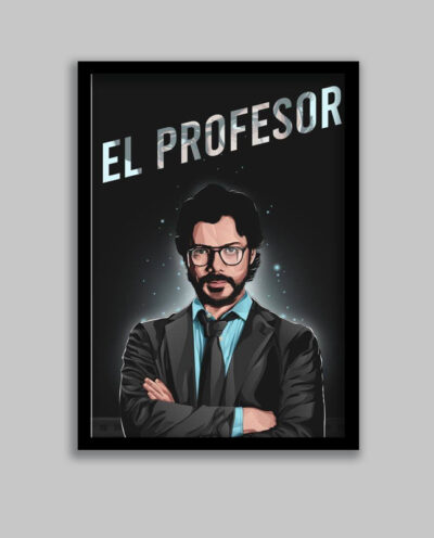 تابلو مدل پروفسور سریال خانه کاغذی Money Heist کد LA-G10655-2
