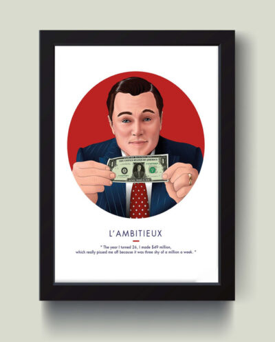 تابلو مدل انگیزشی Wolf of the wallstreet کد S2402-b