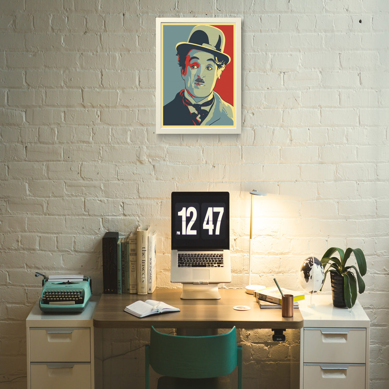 تابلو مدل دکوراتیو چارلی چاپلین Charlie Chaplin کد N216 - Image 2