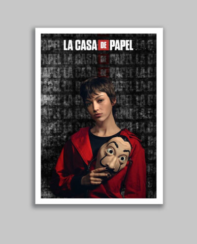 تابلو مدل توکیو سریال خانه کاغذی Money Heist کد LA-G10656