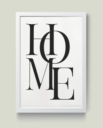 تابلو مدل مینیمال HOME کدm2690-w