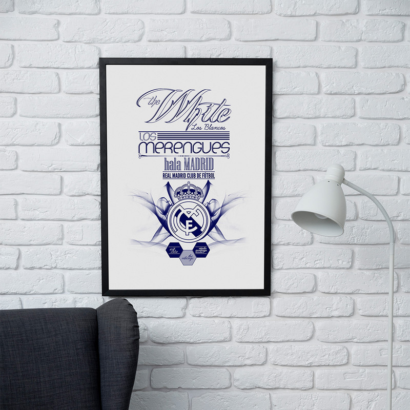 تابلو مدل دیواری طرح رئال مادرید Real Madrid کد FD545 - Image 2