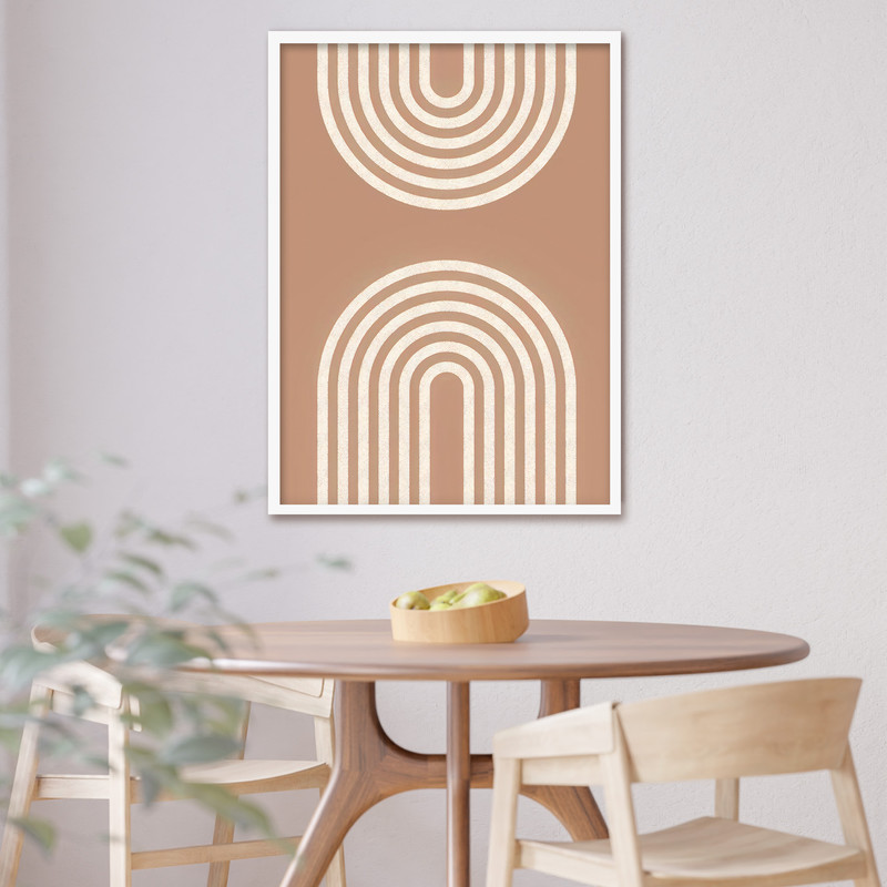 تابلو فورنیمو مدل دکوراتیو Two Abstract Waves کد 02157W - Image 2