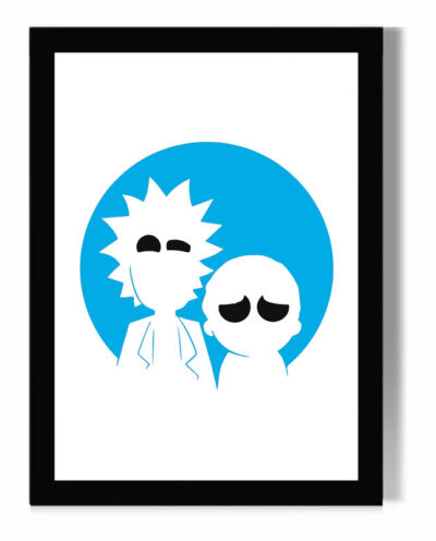 تابلو مدل دیواری طرح انیمیشن ریک و مورتی Rick and Morty کد FD261