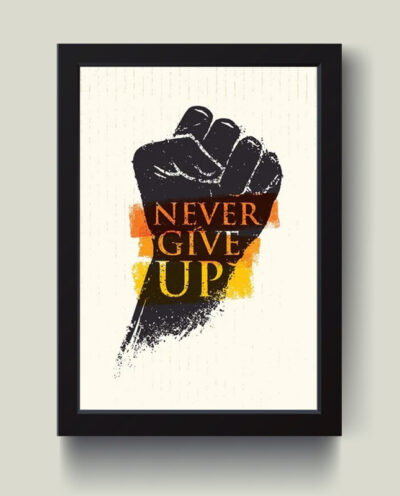 تابلو مدل Never give up کد G12-24