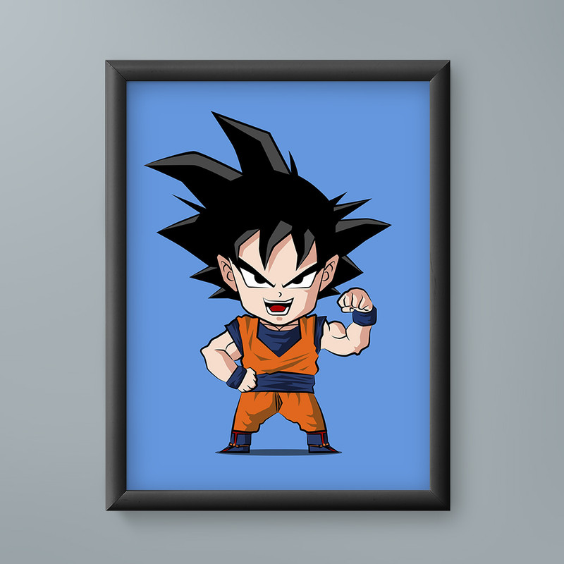 تابلو مدل گوکو چیبی دراگون بال Chibi Goku Dragon ball 03