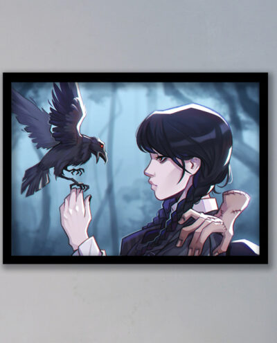 تابلو مدل ونزدی آدامز Wednesday Addams کد LAG10149