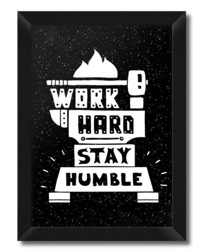 تابلو فنچ آرت طرح Work Hard کد QT102C-WB