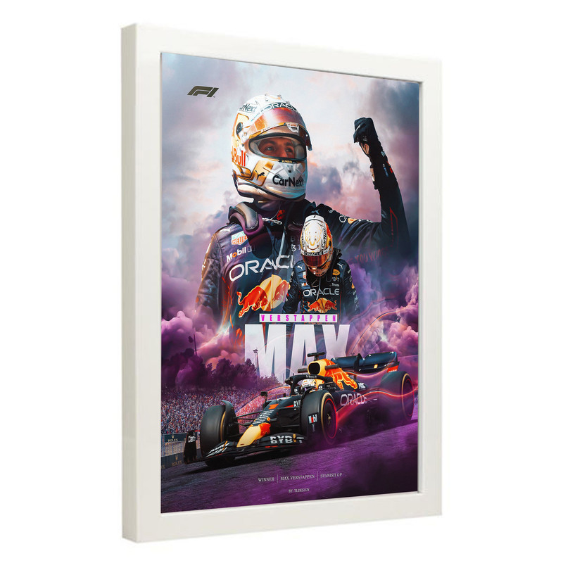 تابلو مدل فرمول یک مکس ورشتپن Verstappen کد LA-F1G1018 - Image 2