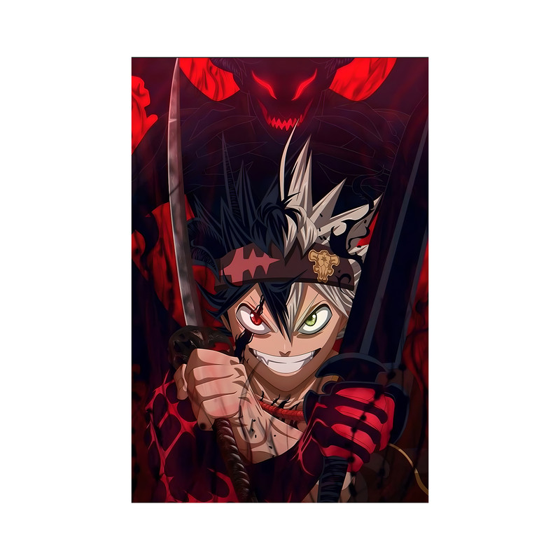 تابلو مدل انیمه آستا بلک کلاور asta black clover anime 14 - Image 2