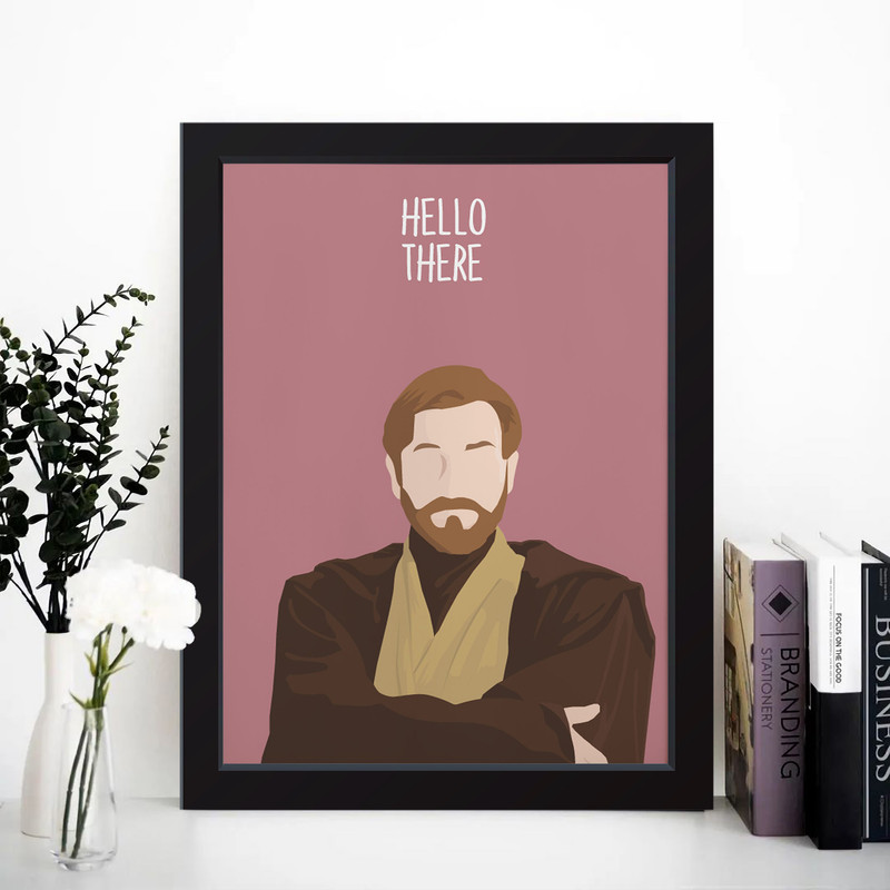 تابلو مدل مینیمال Hello There کد M1401-b - Image 4