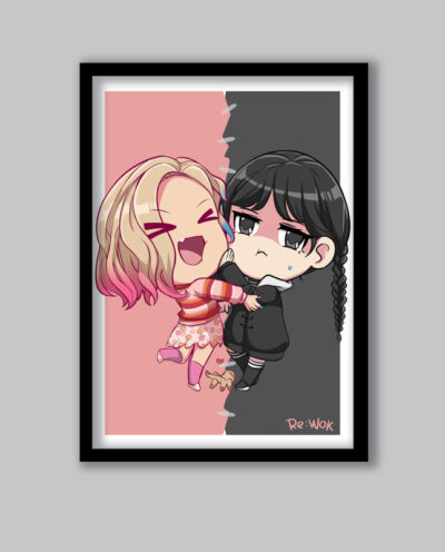 تابلو مدل ونزدی آدامز Wednesday Addams کد LA-G10823-2