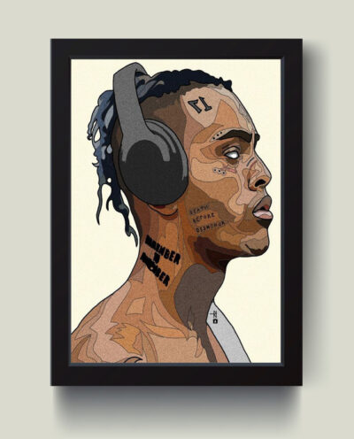 تابلو مدل دکوراتیو تنتاسیون XXXTENTACION کد G10-22