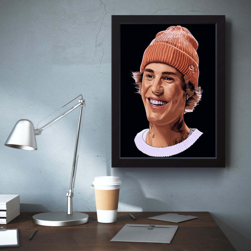 تابلو مدل جاستین بیبر Justin Bieber کد m2431-b - Image 4