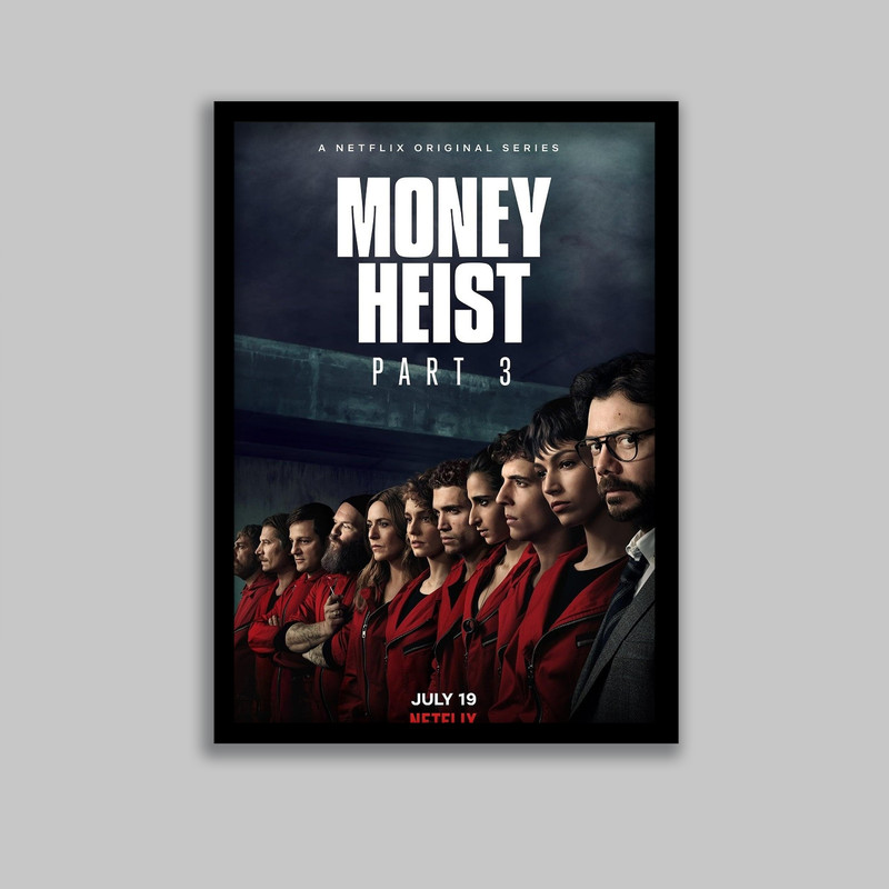 تابلو مدل سریال خانه کاغذی Money Heist کد LA-G10652-2