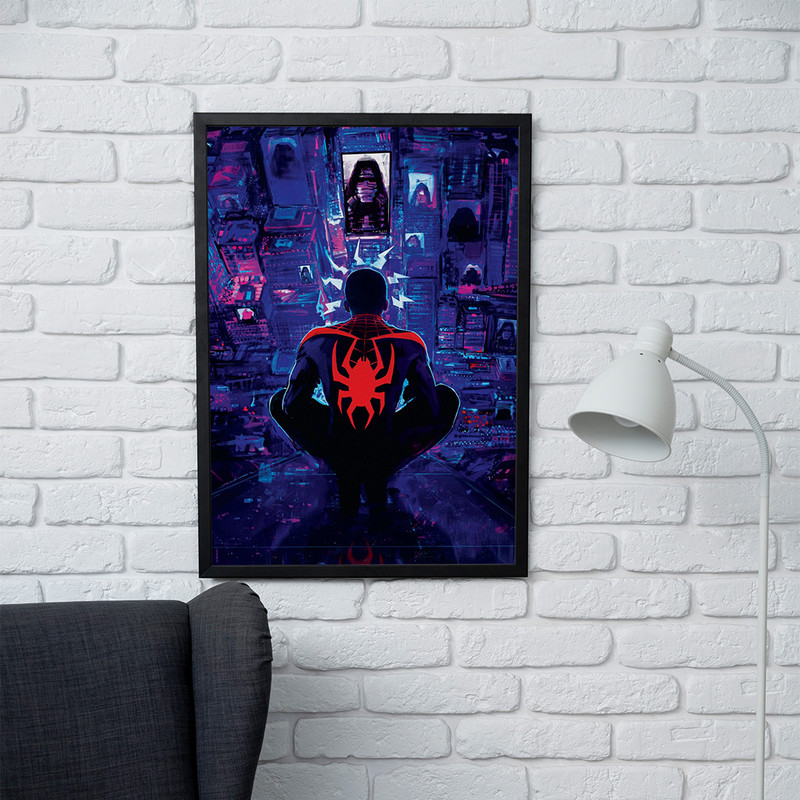 تابلو مدل دیواری طرح انیمیشن مرد عنکبوتی مایلز مورالس Spiderman Miles Morales کد FD183 - Image 2
