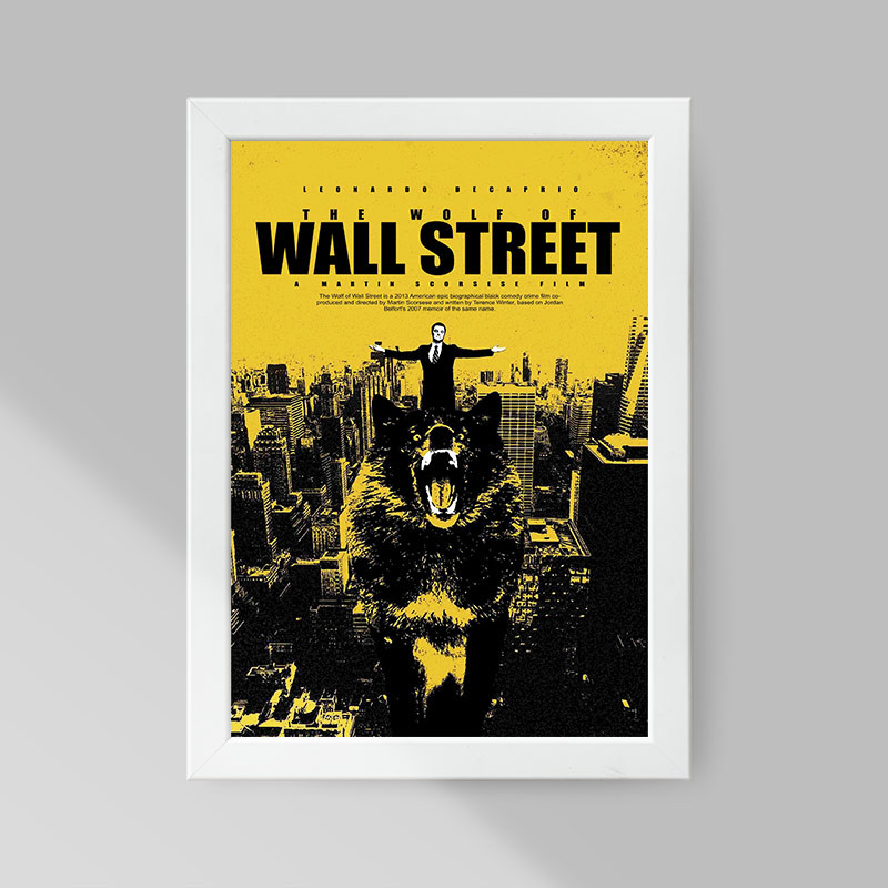 تابلو صبا طرح مدل The Wolf Of Wall Street کد MJ131343w - Image 3