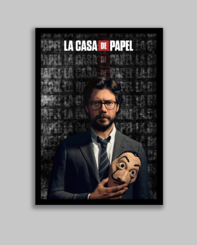 تابلو مدل پروفسور سریال خانه کاغذی Money Heist کد LA-G10623-2