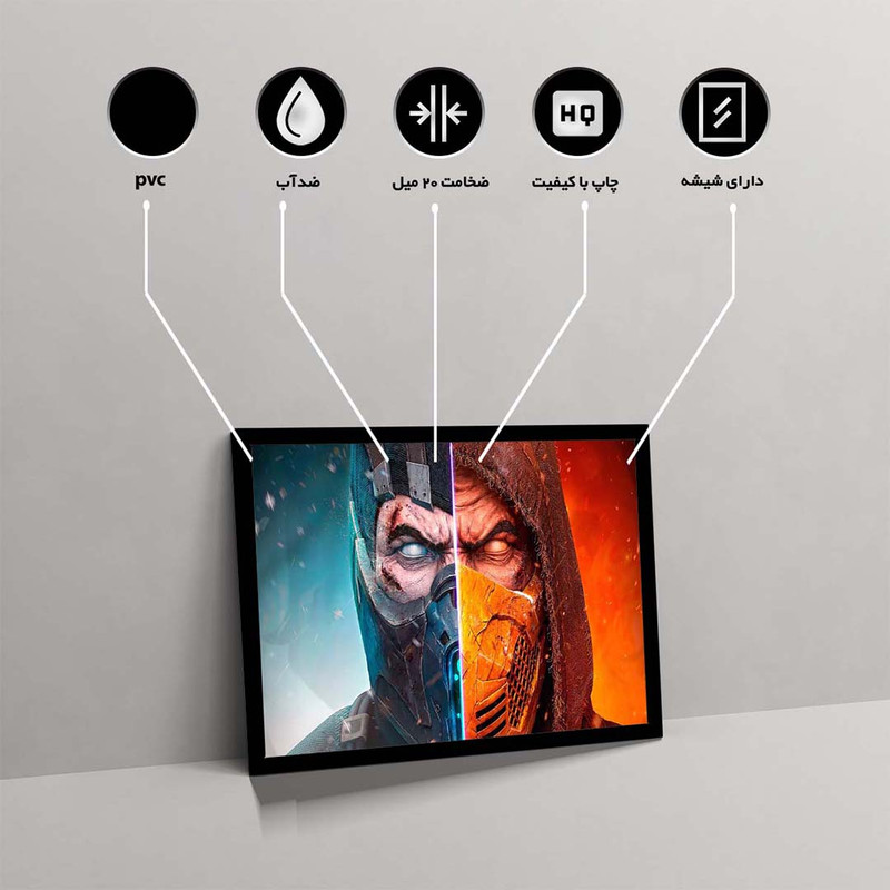 تابلو مدل scorpion mortal kombat کد F-15045 - Image 10