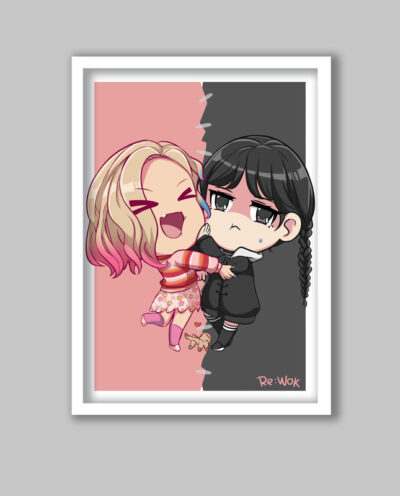 تابلو مدل ونزدی آدامز Wednesday Addams کد LA-G10823