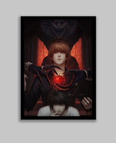 تابلو مدل انیمه دفترچه مرگ Death Note کد LA-G10540-2