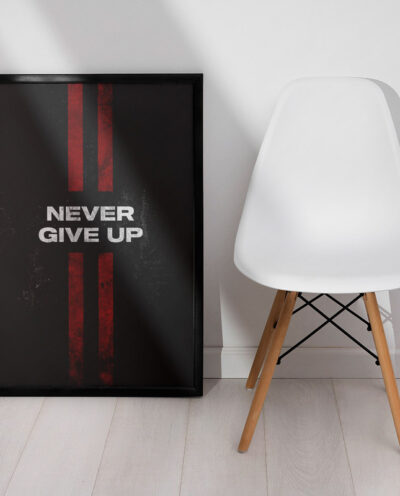تابلو صبا مدل never give up کد 6950162